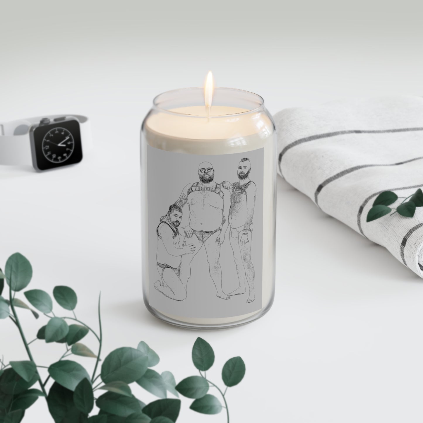 Bear Throuple Candle