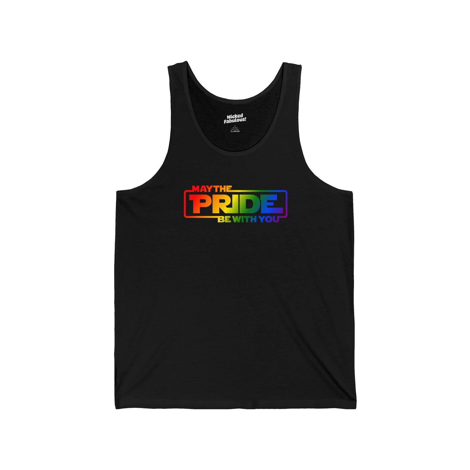 May the Pride Be With You Unisex Jersey Tank Top - LGBTQ+ Celebration Apparel