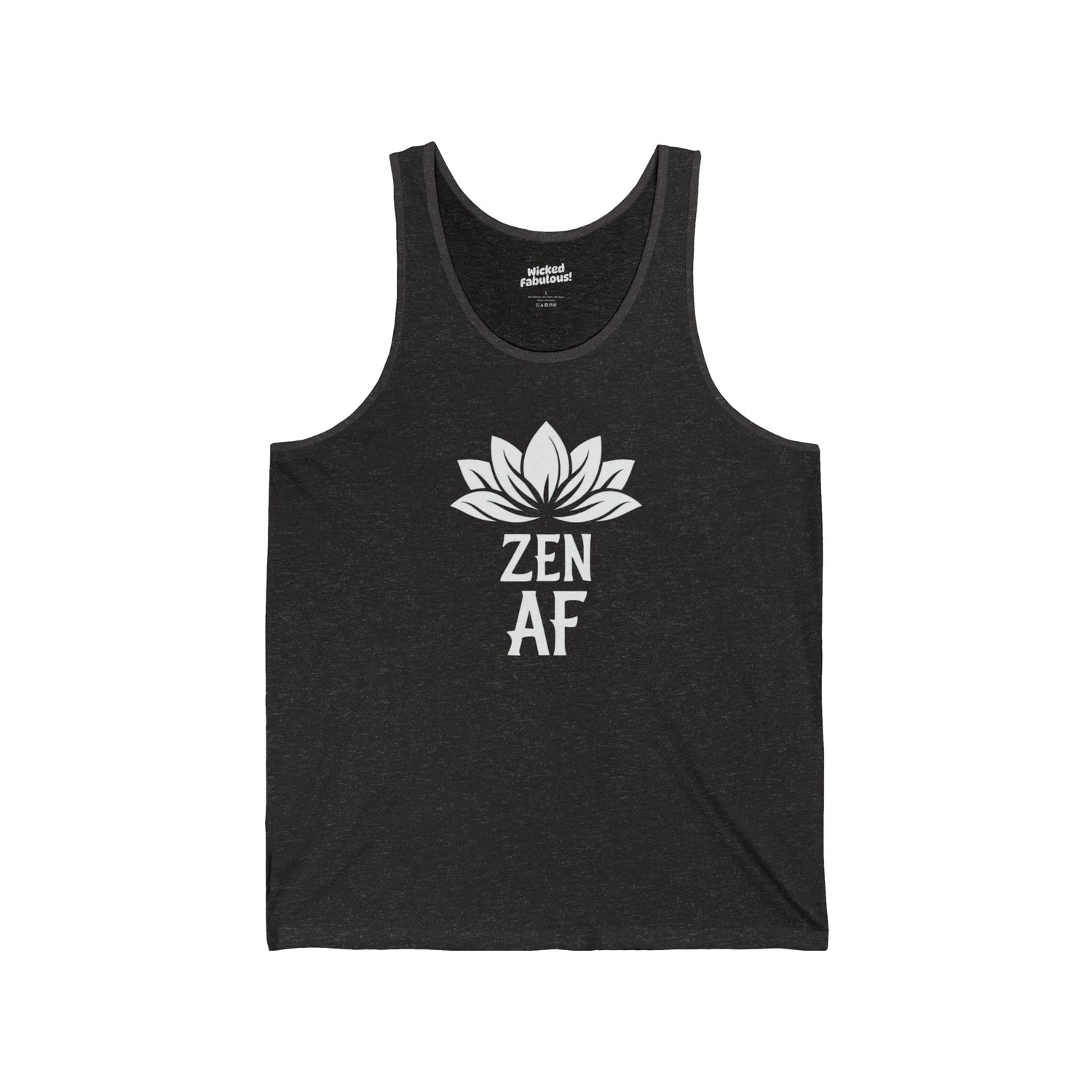 Zen AF Unisex Tank Top – Chill, Centered, and Sassy