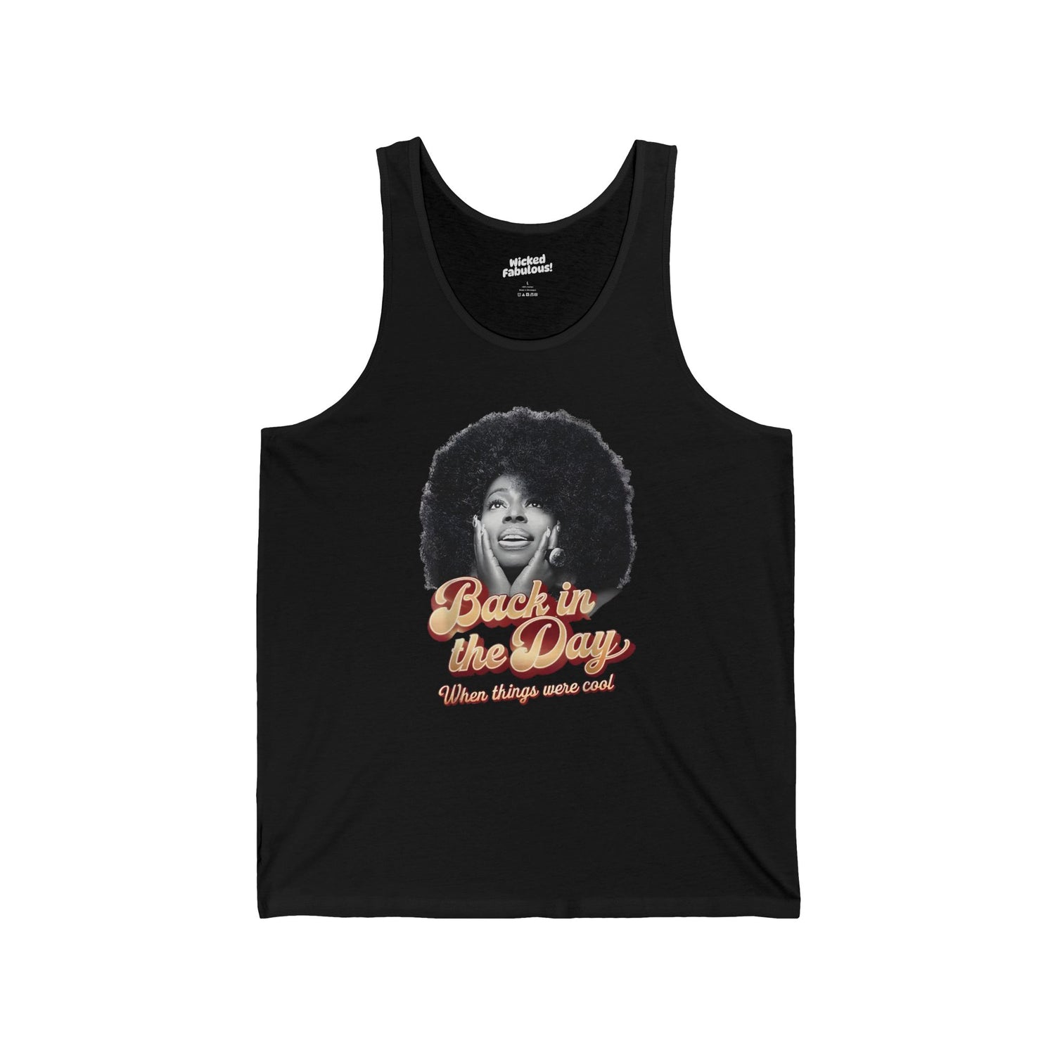 Retro-Inspired Unisex Jersey Tank - 'Back in the Day' Vintage Style Top