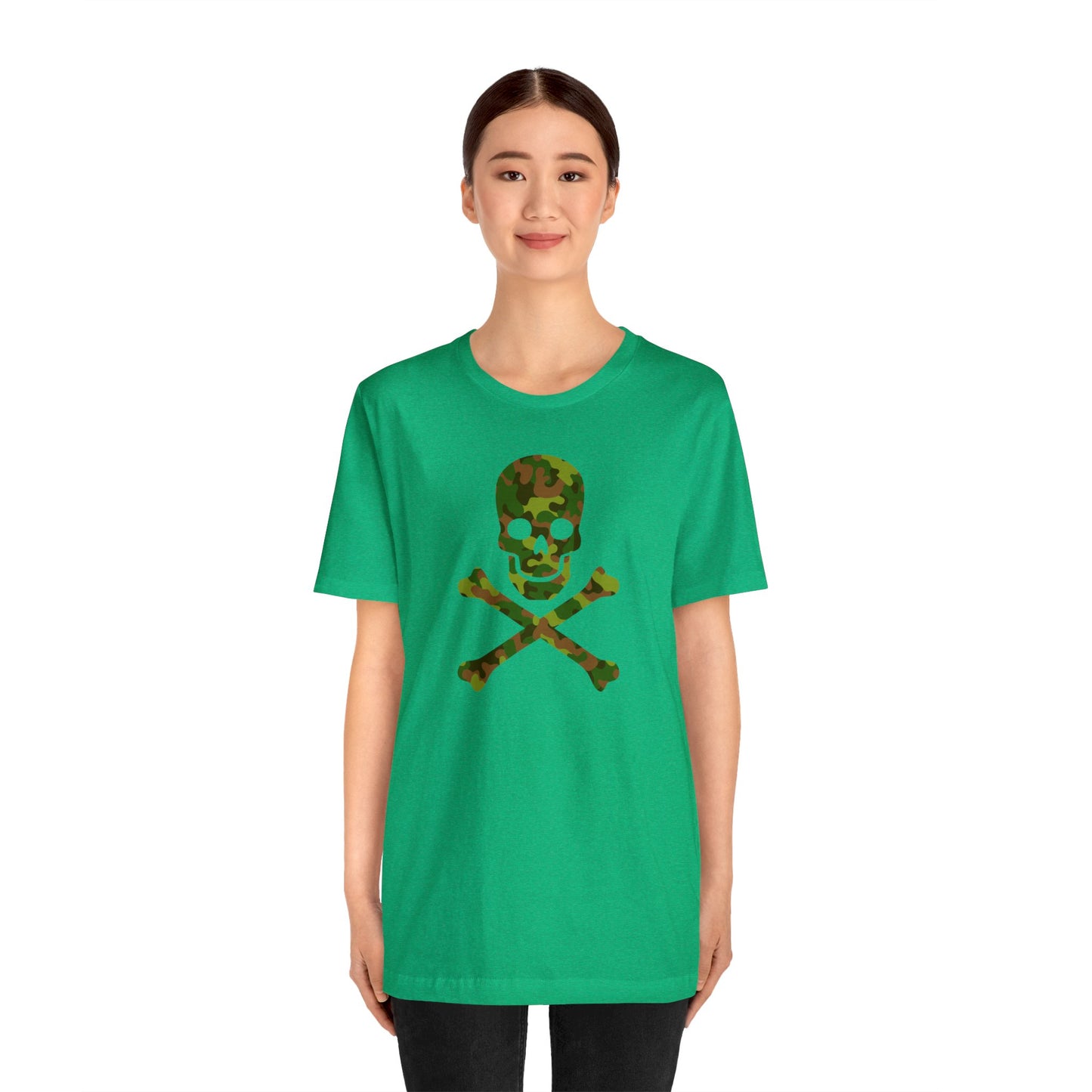 Camo Skull and Crossbones