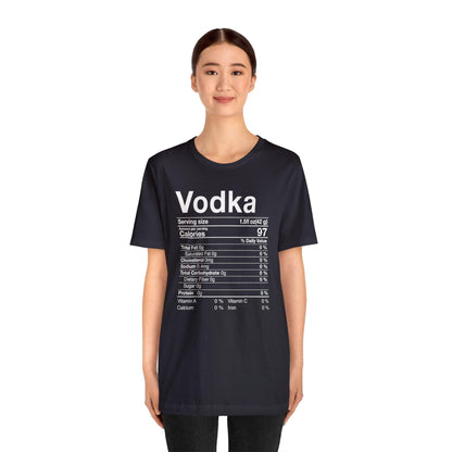 Vodka Nutritional Label - Wicked Naughty Apparel