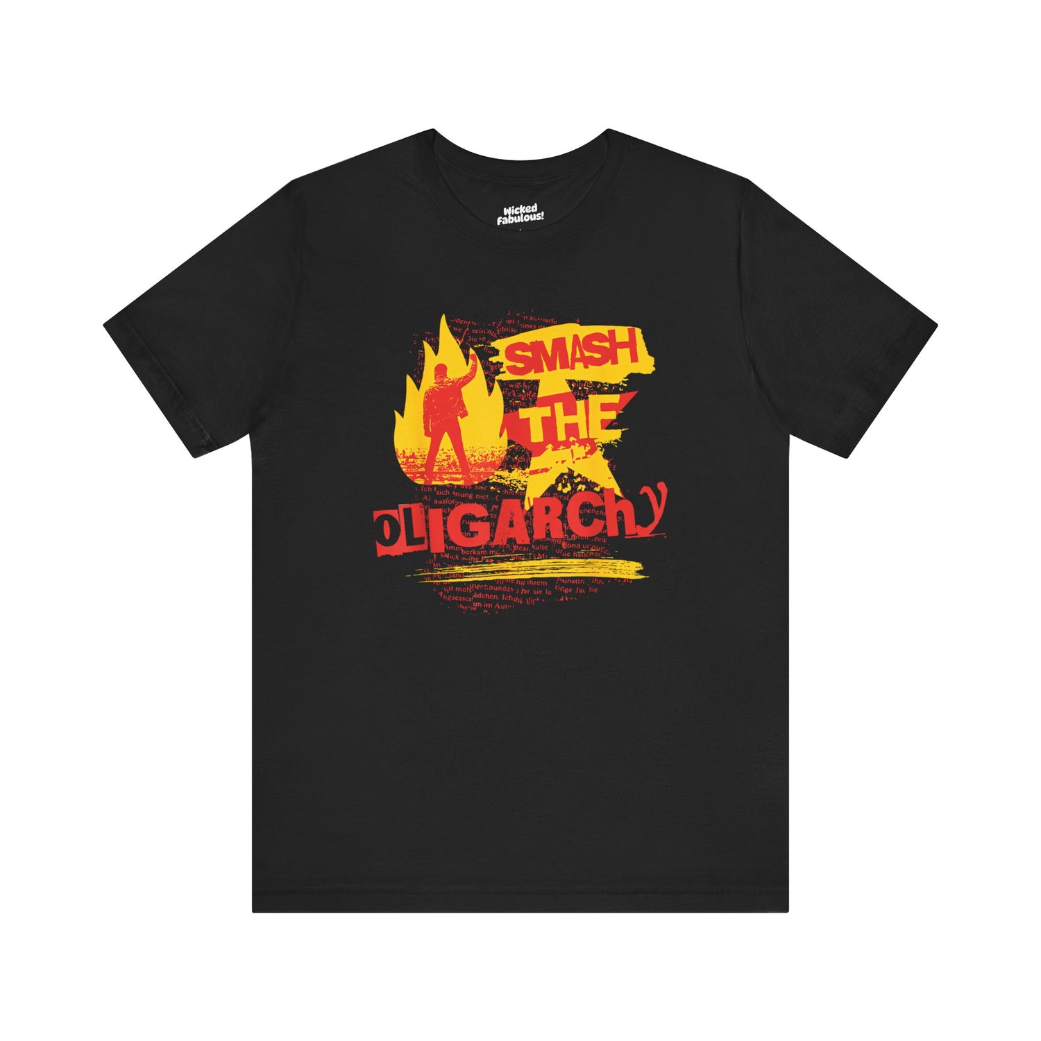Bold Protest Tee - "Smash the Oligarchy" Unisex Jersey Short Sleeve