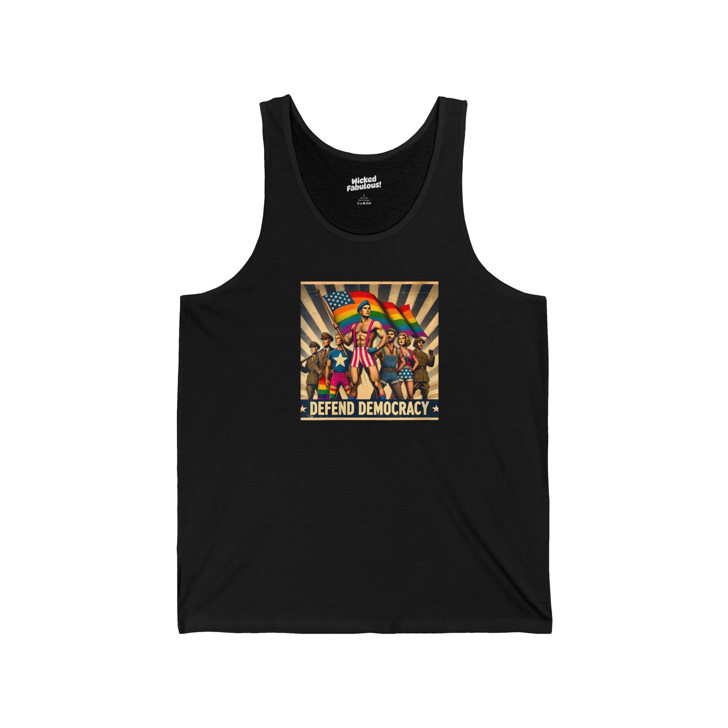 Defend Democracy Tank - Statement Apparel for Activists