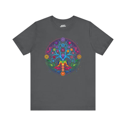 Vibrant Psychedelic Chakra Short Sleeve Tee