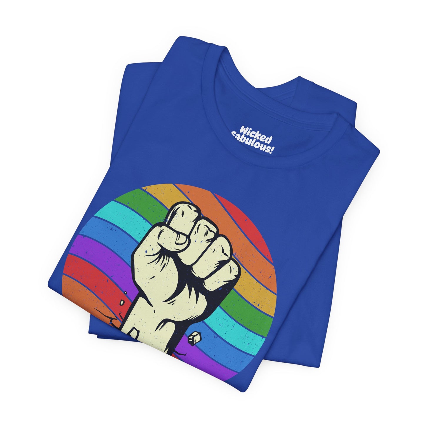 Resist Rainbow Graphic Tee | Unisex Short Sleeve T-Shirt for Activism and Pride