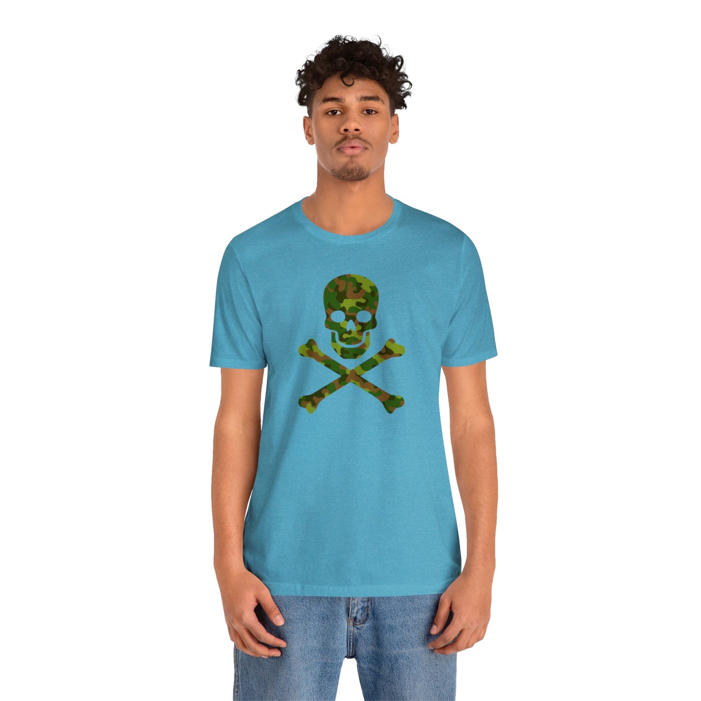 Camo Skull and Crossbones