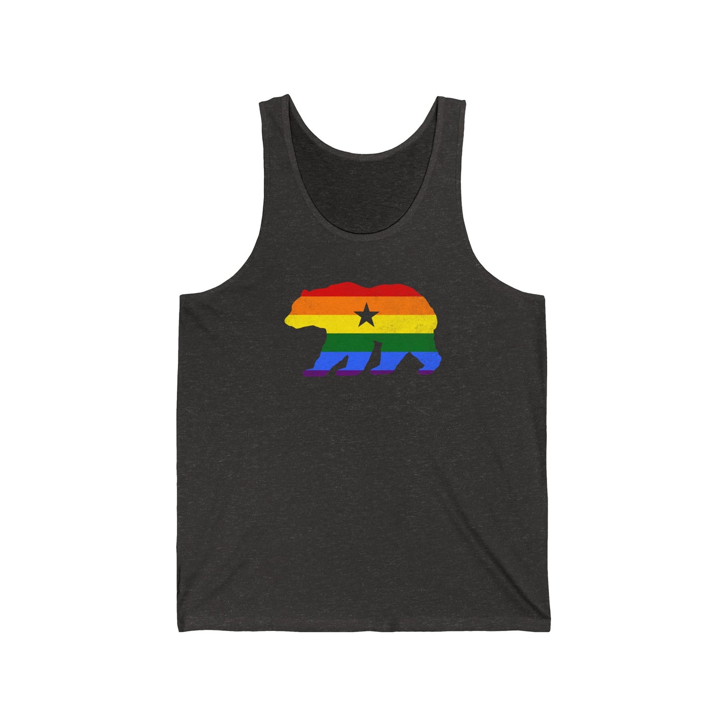 California Bear Rainbow Pride Colors