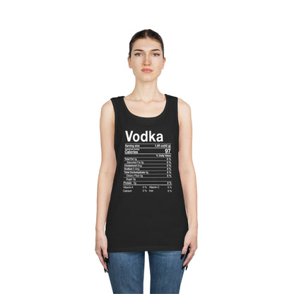 Vodka Nutritional Label