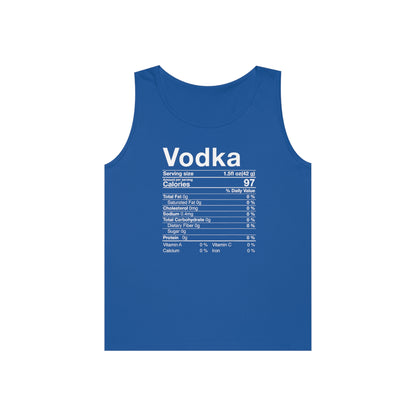 Vodka Nutritional Label