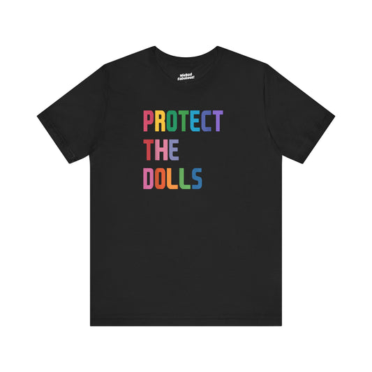 Protect the Dolls Unisex Jersey Tee – Supportive LGBTQ+ Apparel