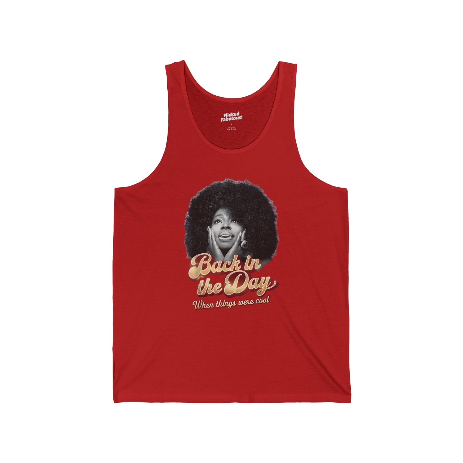 Retro-Inspired Unisex Jersey Tank - 'Back in the Day' Vintage Style Top
