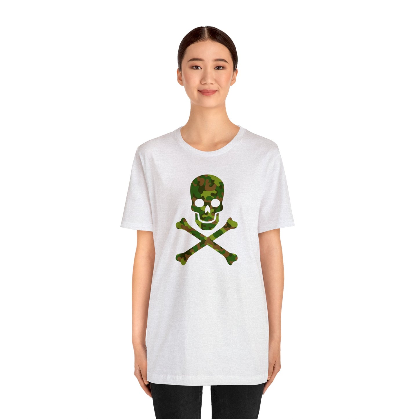 Camo Skull and Crossbones