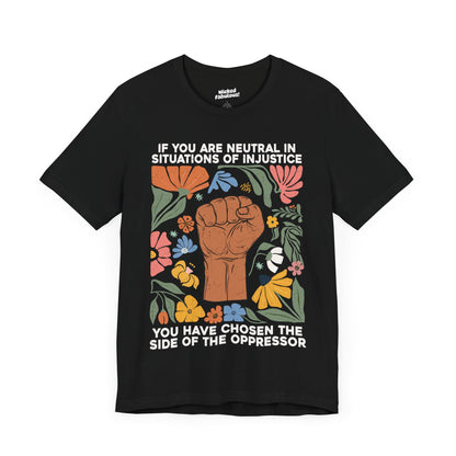 Empowering Unisex Jersey Tee - 'Choose a Side of Justice'
