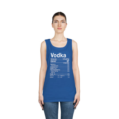 Vodka Nutritional Label