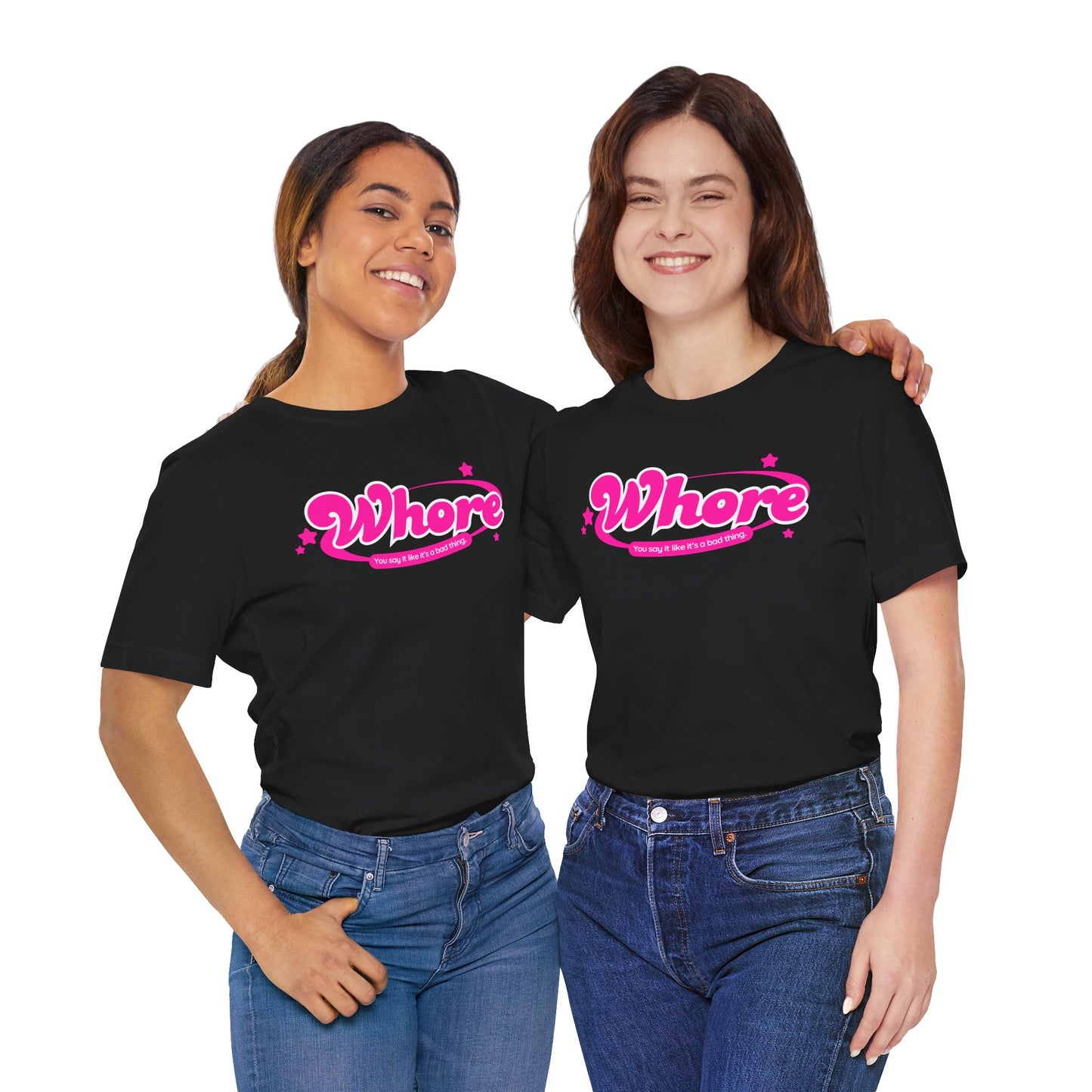 Funny Graphic Tee - "Whore" Statement Shirt for Bold Style