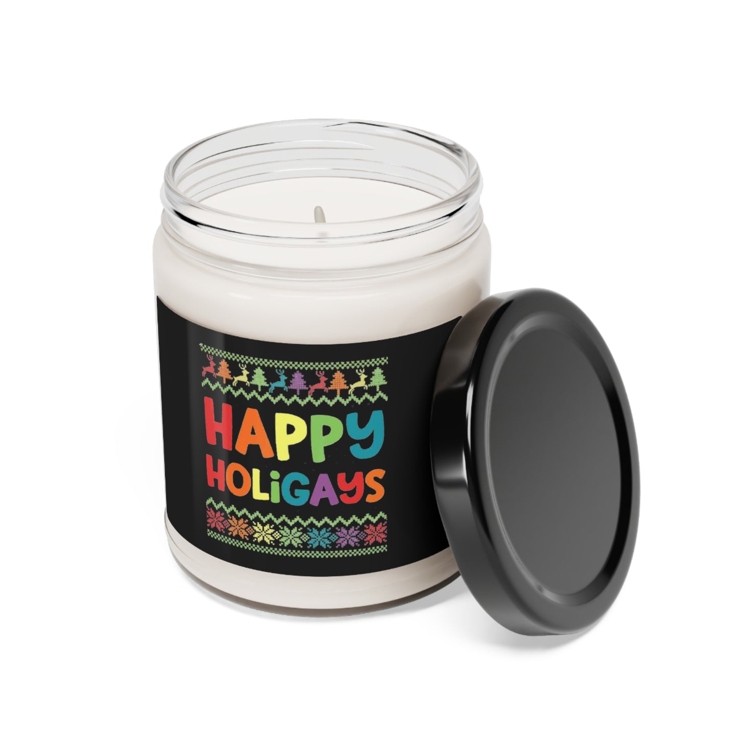 Happy Holigays Candle