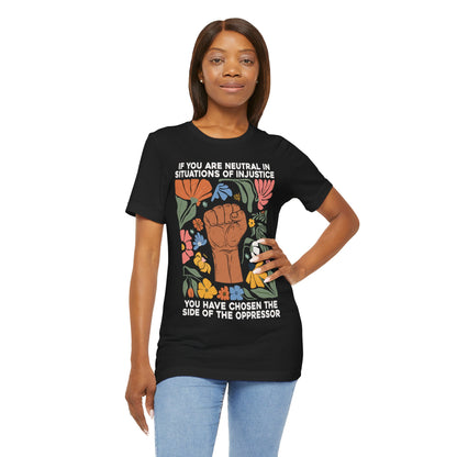 Empowering Unisex Jersey Tee - 'Choose a Side of Justice'