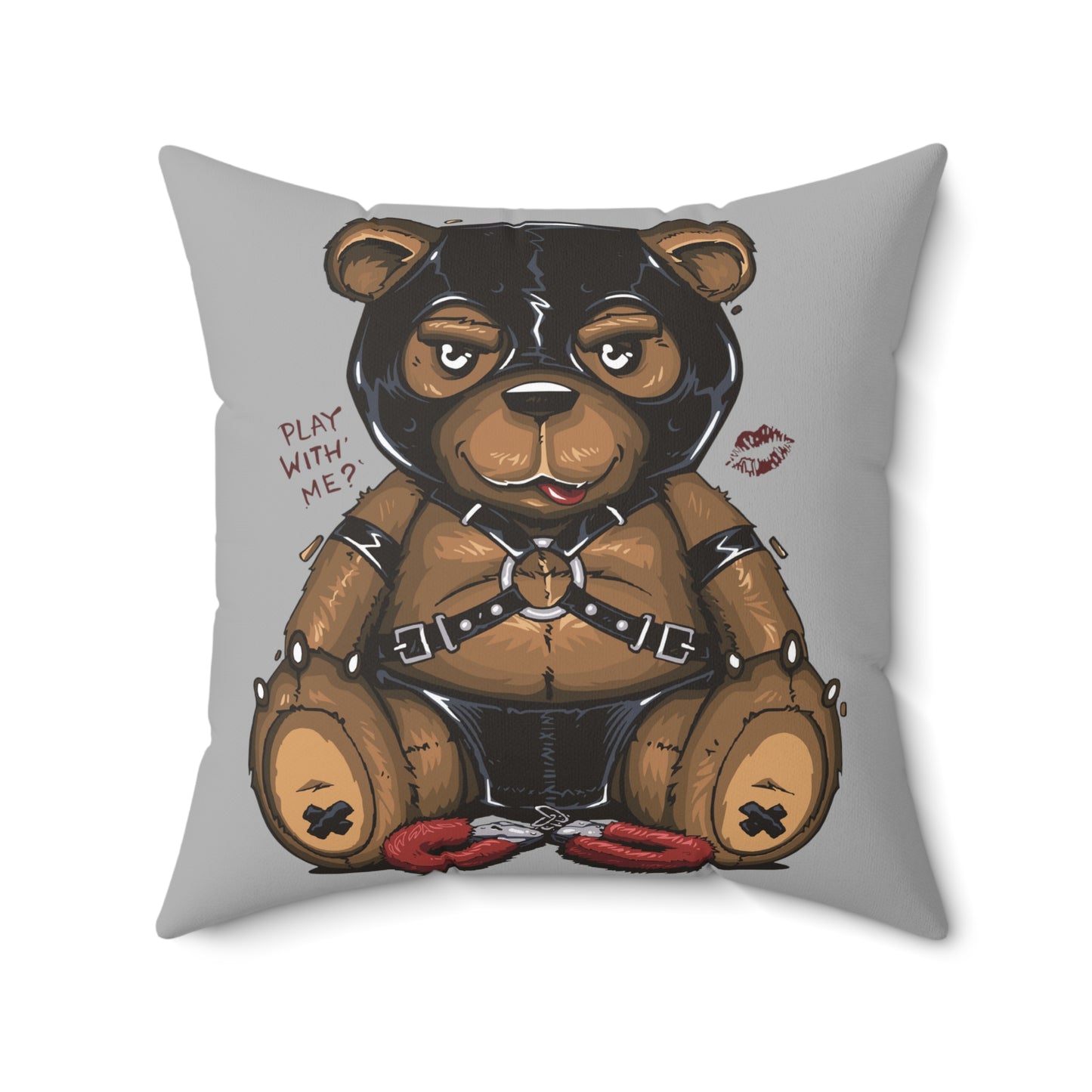 BDSM Leather Bear Pillow