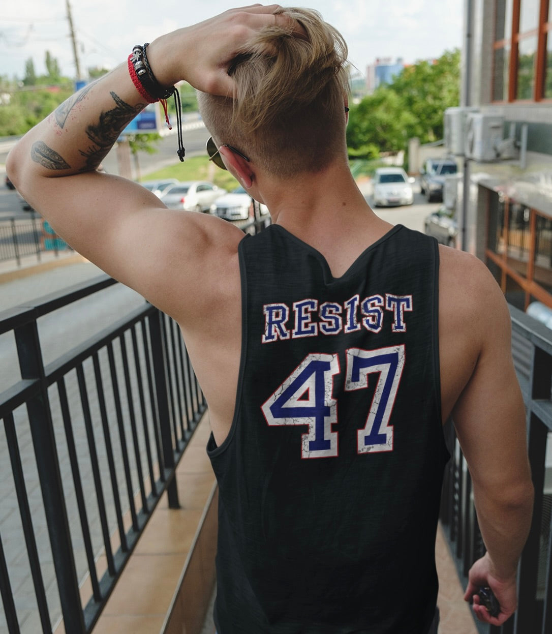 "Resist 47" Statement Tank for Activism and Everyday Wear (Printed on back)