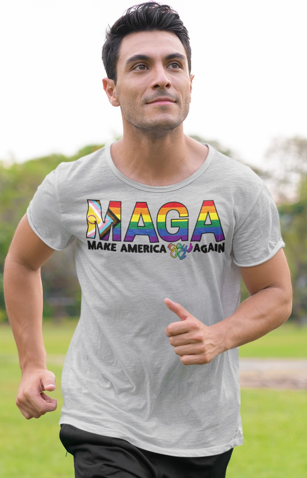Pride Themed Unisex Jersey Tee - Make America Gay Again - MAGA