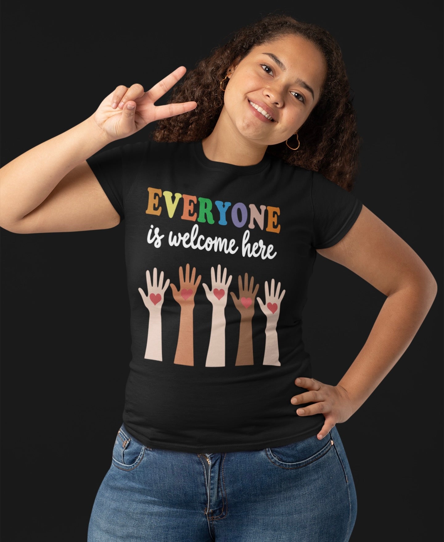 Inclusivity Short Sleeve Tee - "Everyone is Welcome Here"