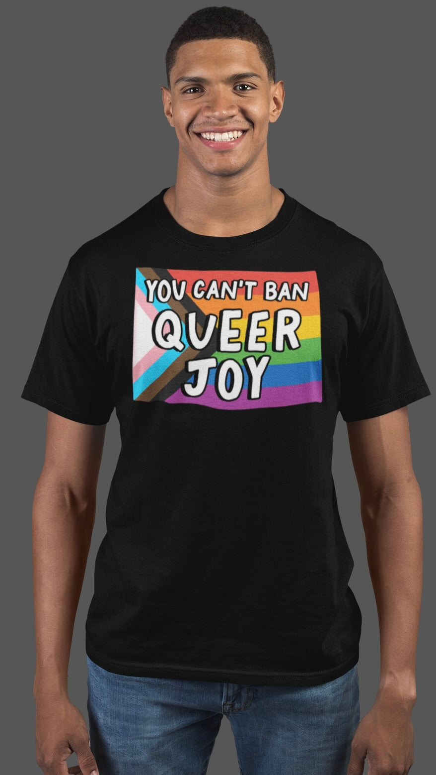 You Can't Ban Queer Joy Unisex Short Sleeve Tee - Pride & LGBTQ+ Support