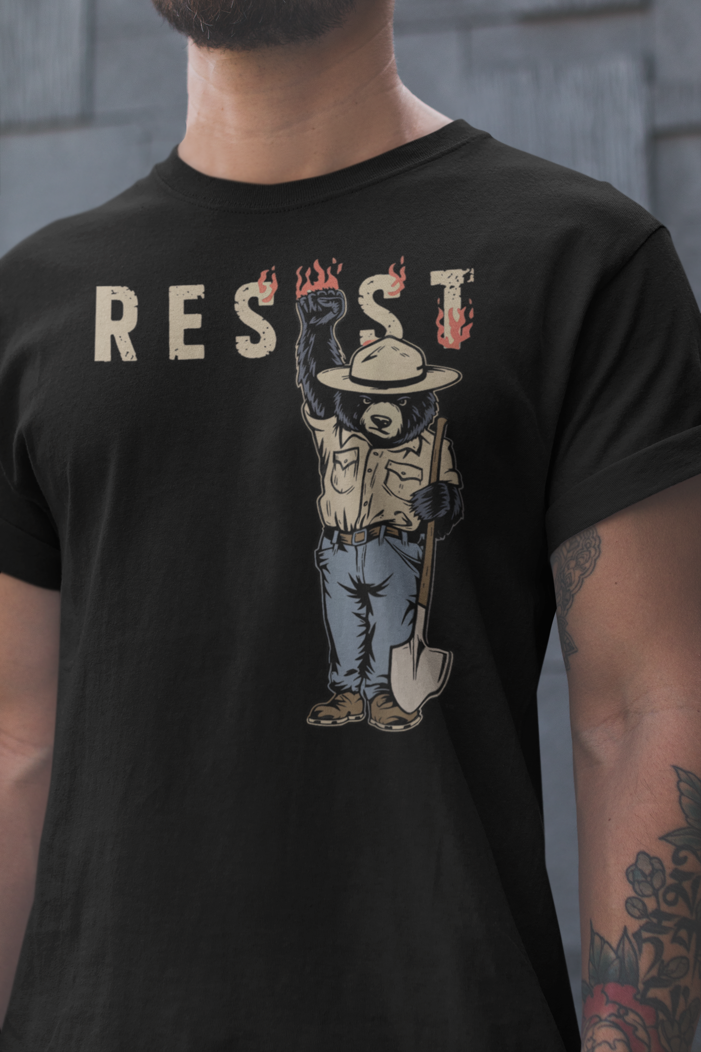 Resist Graphic Unisex Jersey Tee - Bold Statement Shirt for Activists