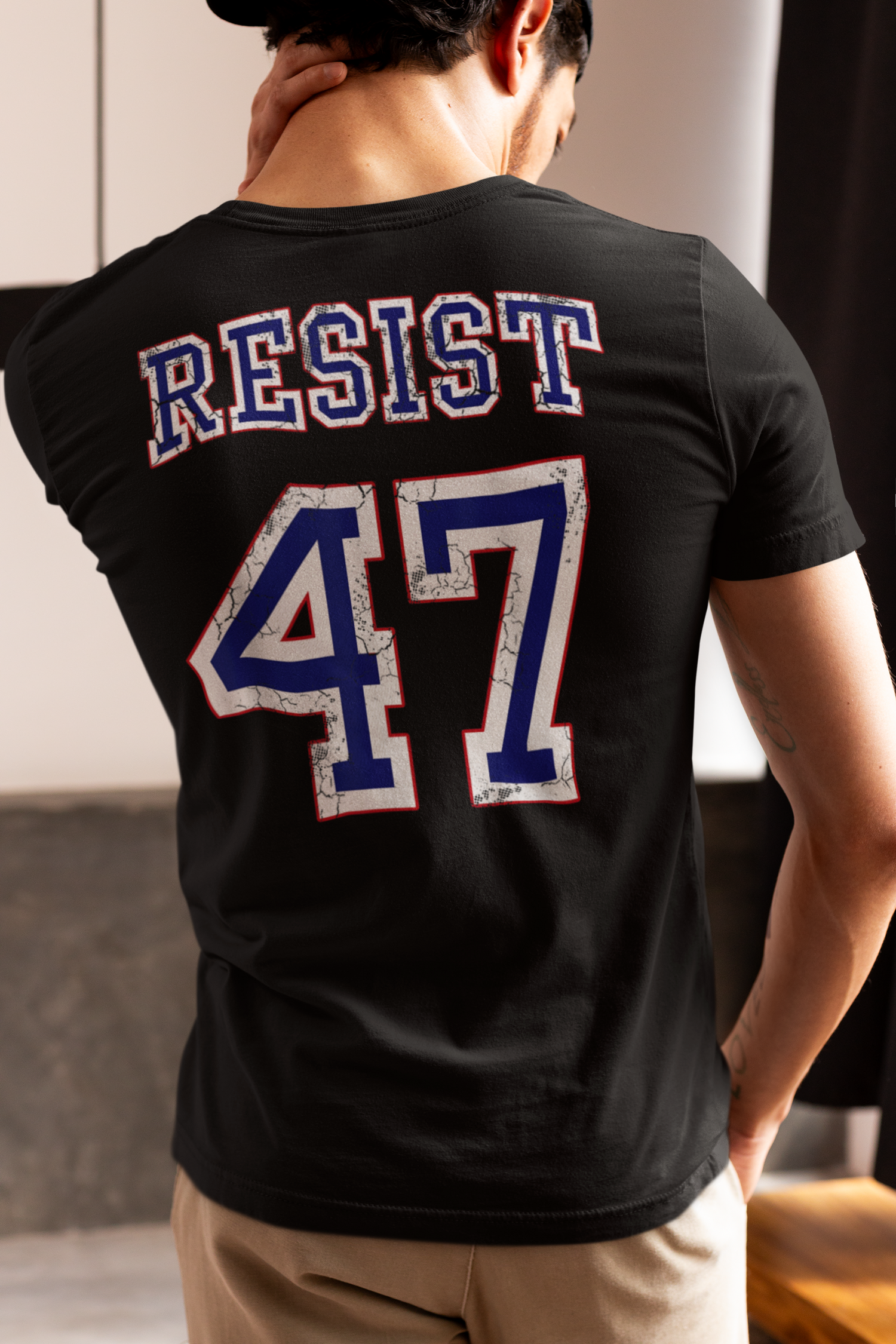 Resist 47 Graphic Tee - (Printed on Back)