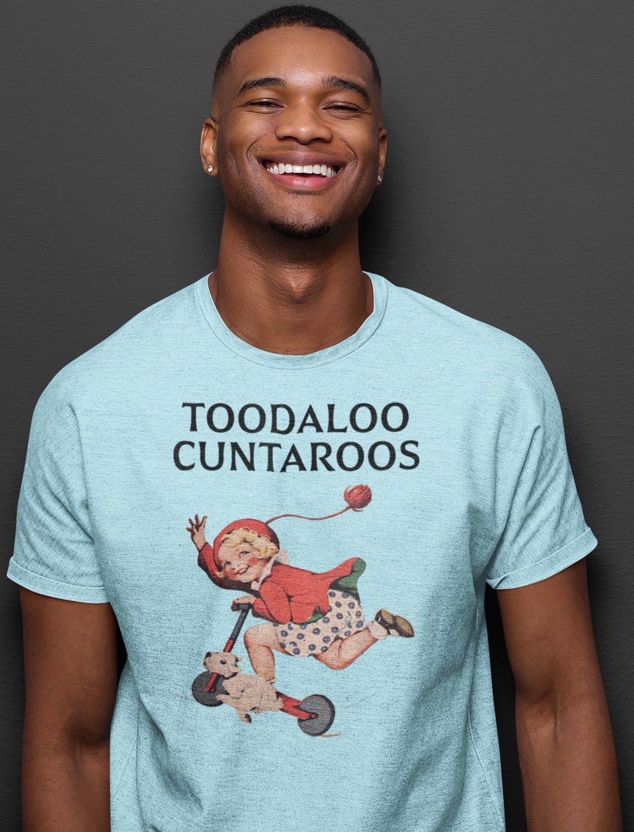 Playful Retro Graphic Tee - 'Toodaloo Cuntaroos'