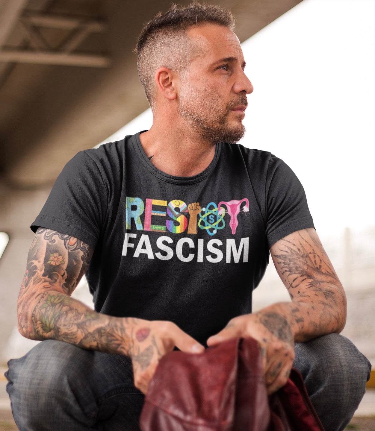 Unisex Resist Fascism Tee - Bold Statement T-Shirt for Activists