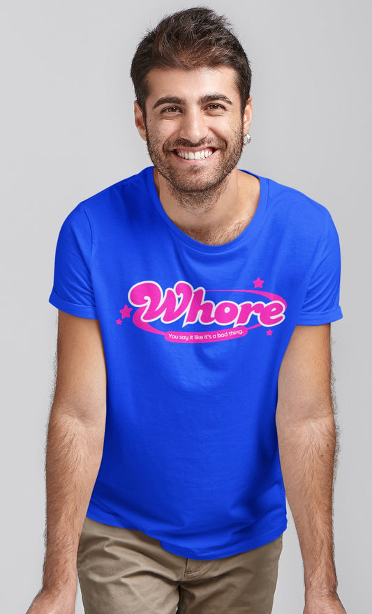 Funny Graphic Tee - "Whore" Statement Shirt for Bold Style