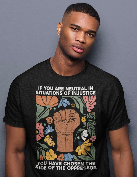 Empowering Unisex Jersey Tee - 'Choose a Side of Justice'