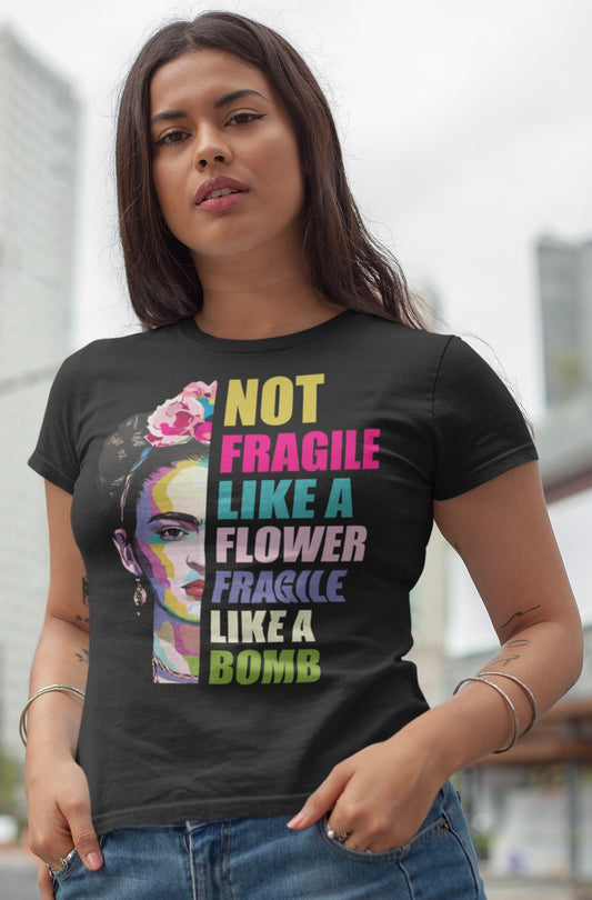 Frida Kahlo Inspired Unisex Tee - 'Not Fragile' Graphic Shirt