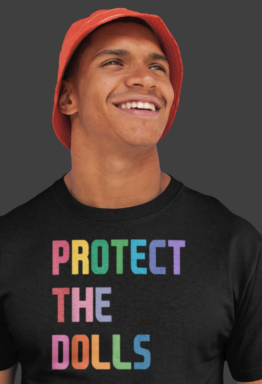 Protect the Dolls Unisex Jersey Tee – Supportive LGBTQ+ Apparel
