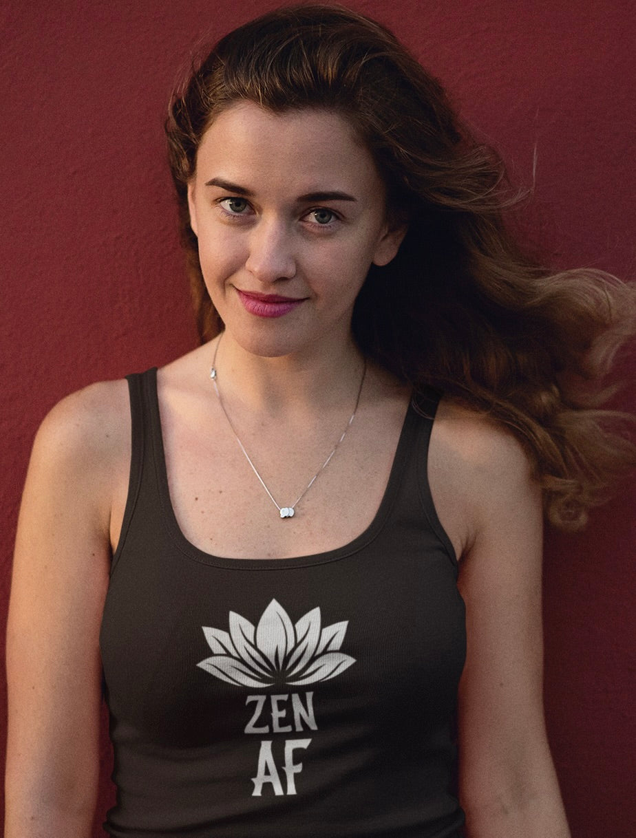 Zen AF Unisex Tank Top – Chill, Centered, and Sassy