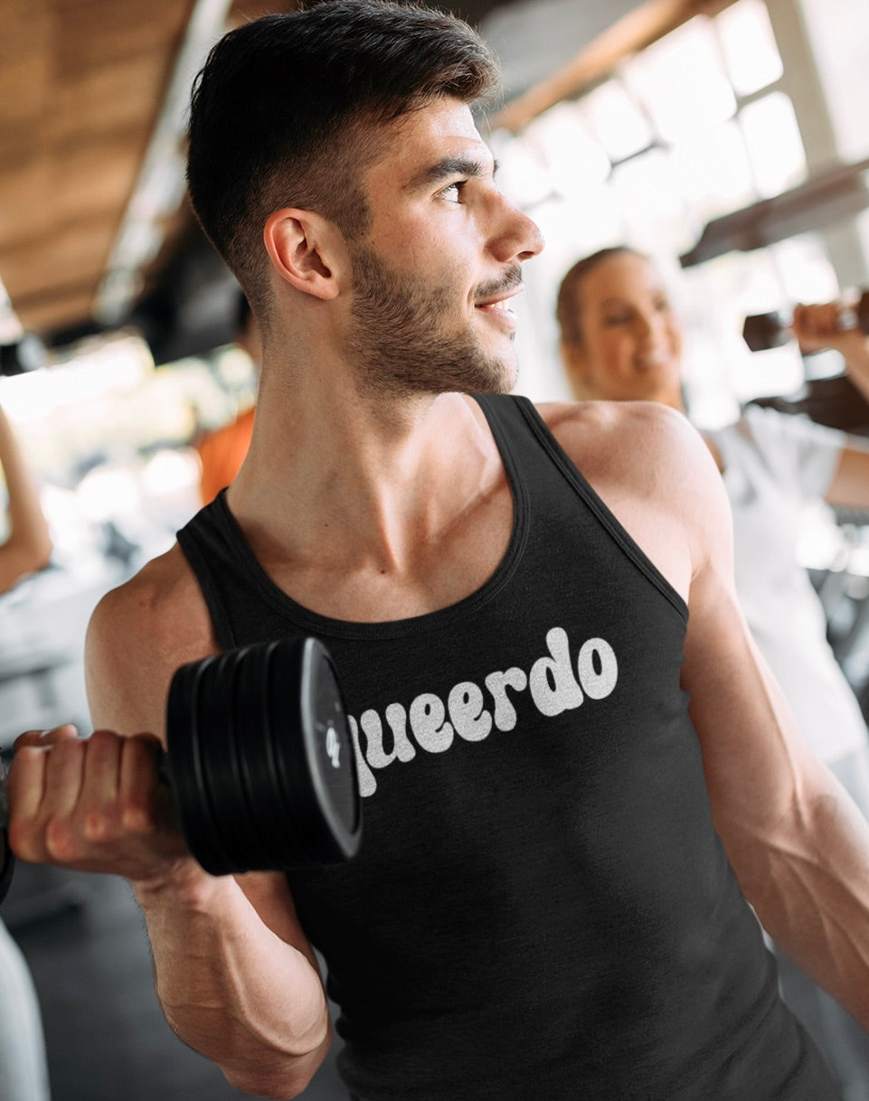 Stay cool and fabulously weird in our "Queerdo" Pride Tank Top!