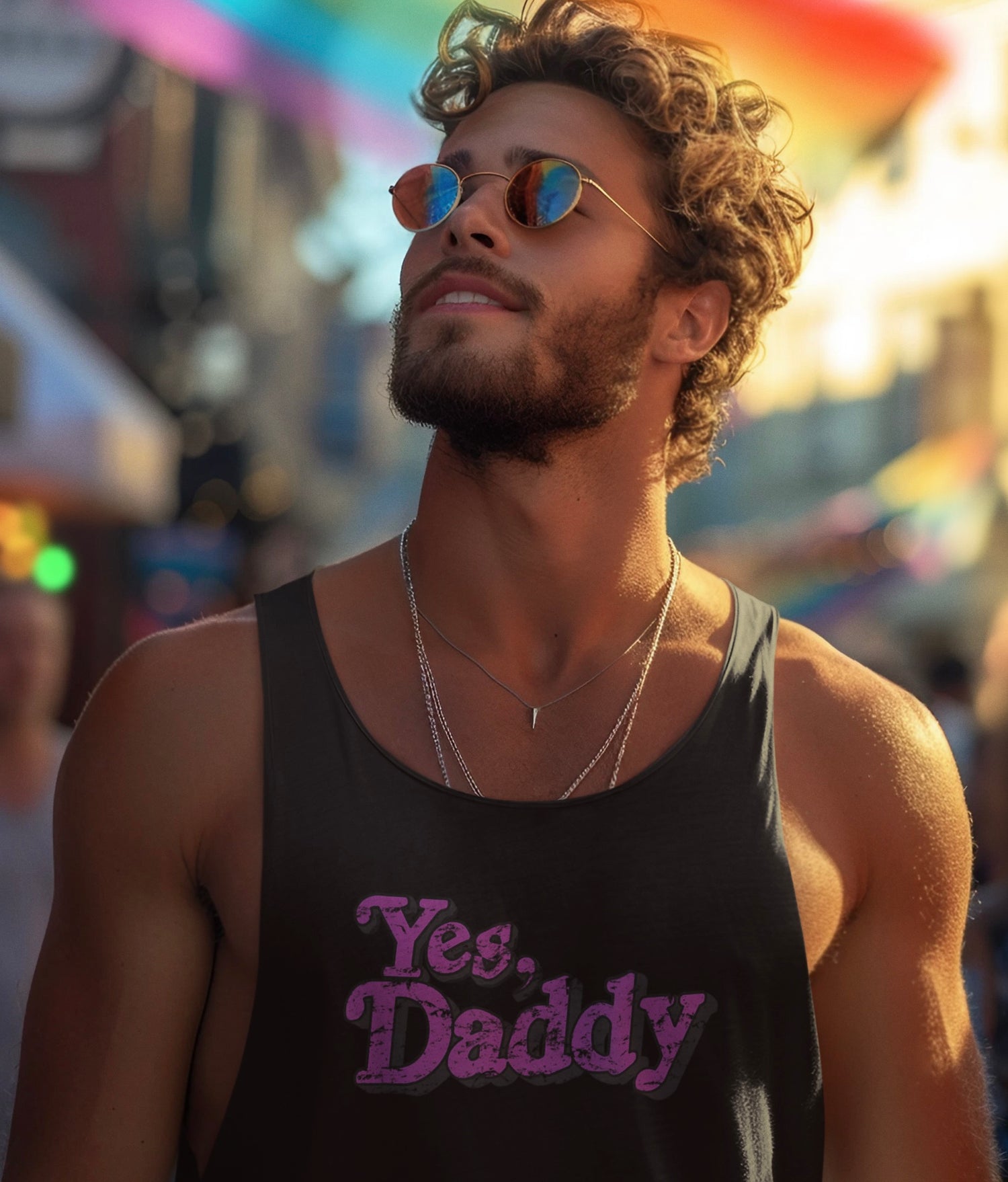 💪 “Yes Daddy” Tank Top – Gay Pride Men’s Fashion