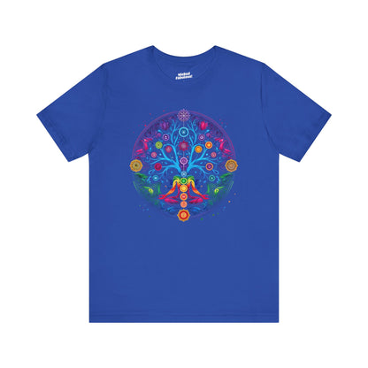 Vibrant Psychedelic Chakra Short Sleeve Tee