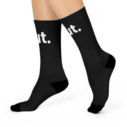 slut - Black Crew Socks