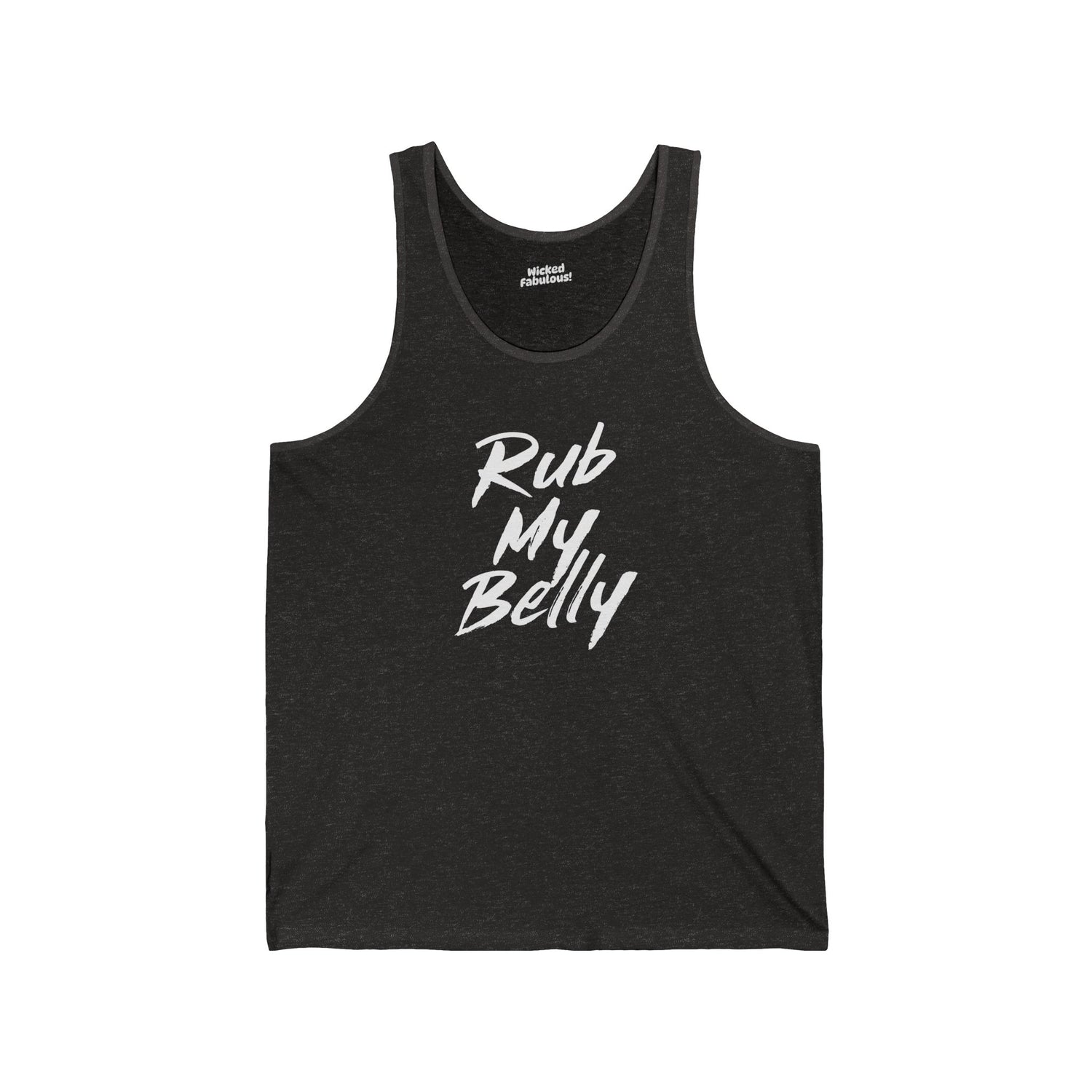 Rub My Belly Tank Top | Funny LGBTQ+ Pride Apparel