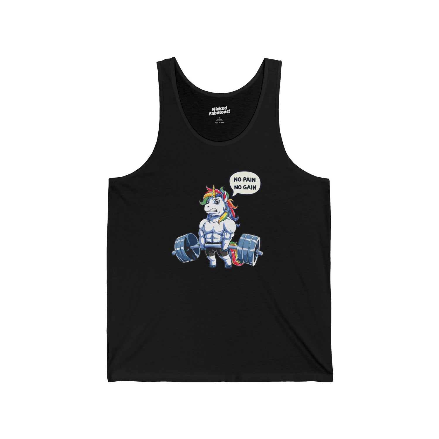 No Pain No Gain Muscled Unicorn