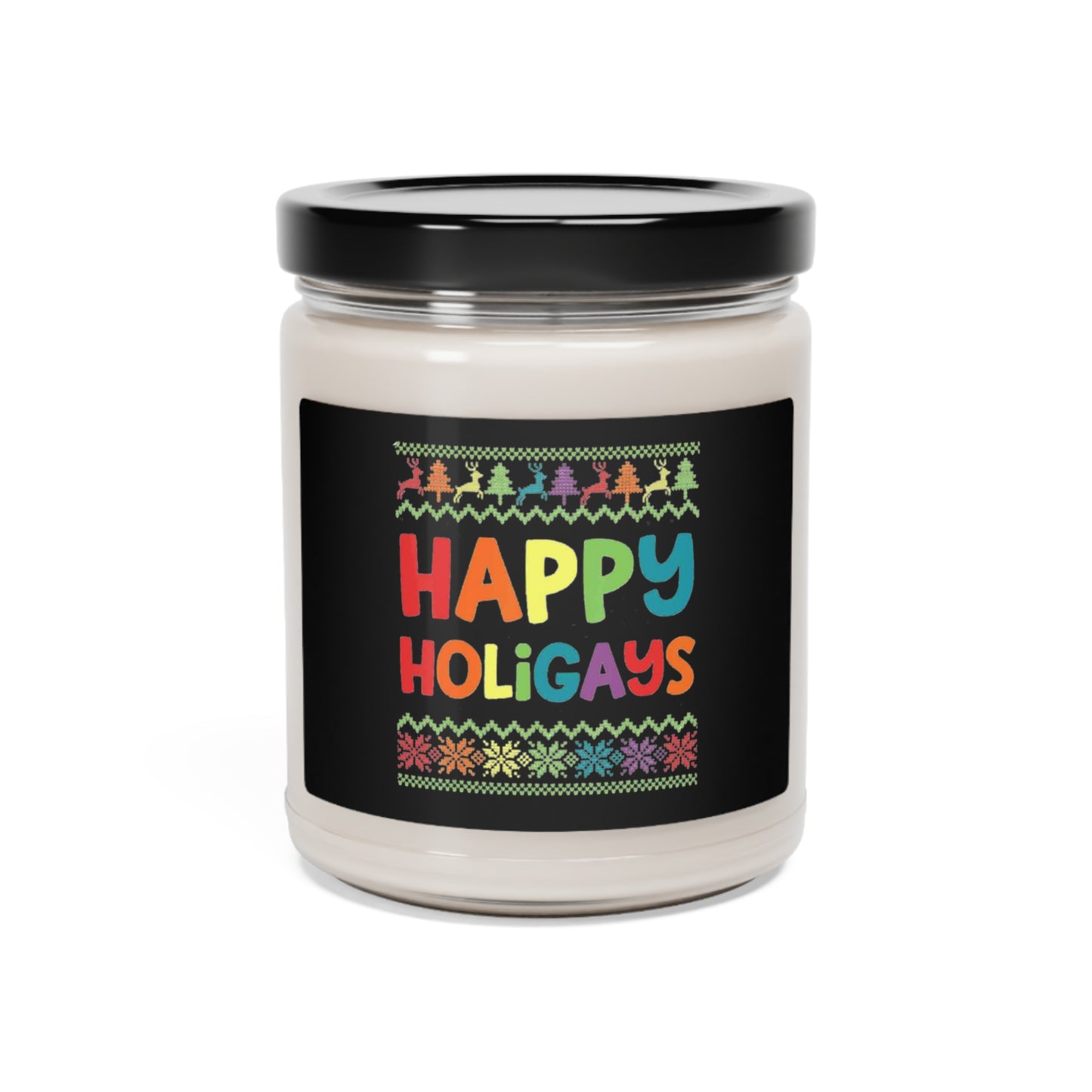 Happy Holigays Candle