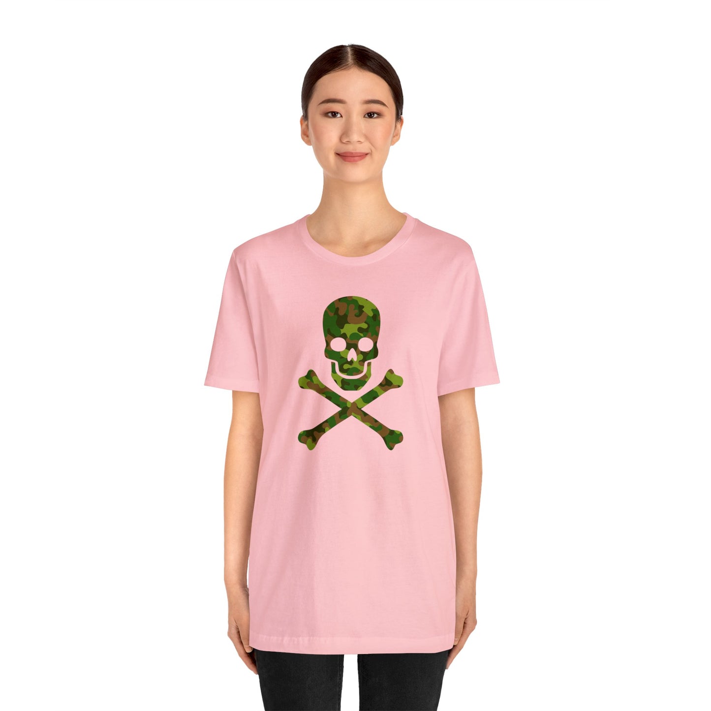 Camo Skull and Crossbones