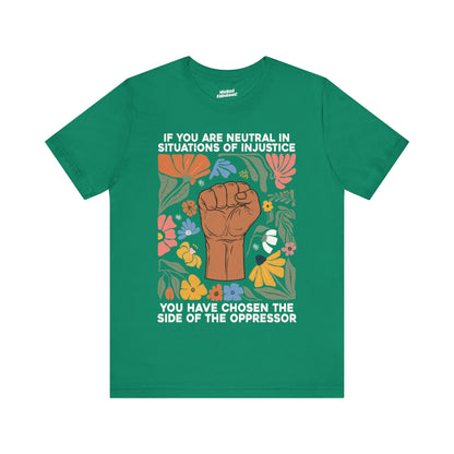 Empowering Unisex Jersey Tee - 'Choose a Side of Justice'