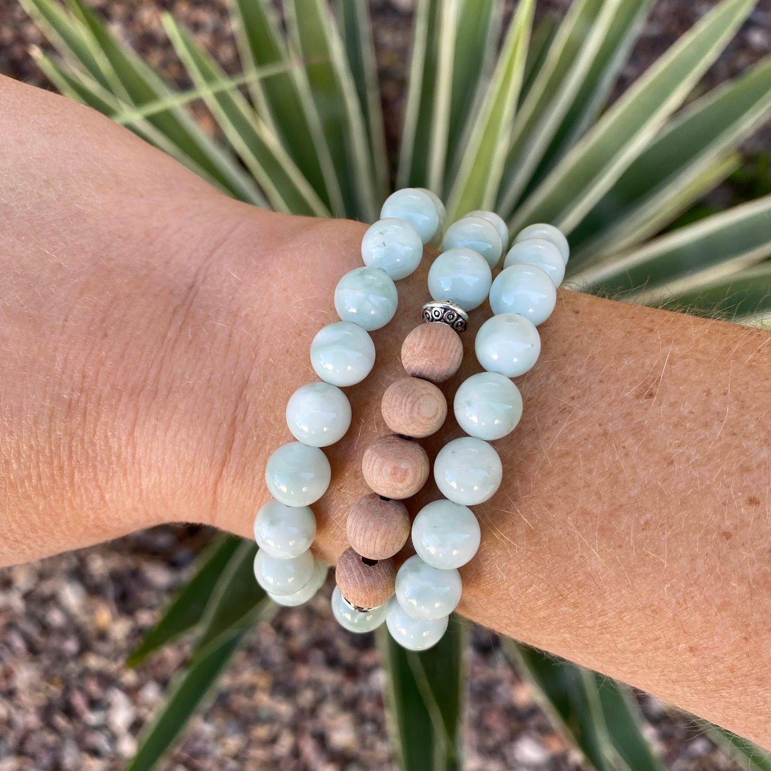 Green Moonstone Aromatherapy Diffuser Bracelet