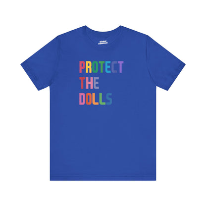 Protect the Dolls Unisex Jersey Tee – Supportive LGBTQ+ Apparel