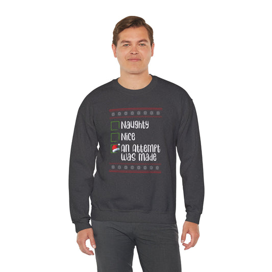 Naughty, Nice, an Attempt Was Made