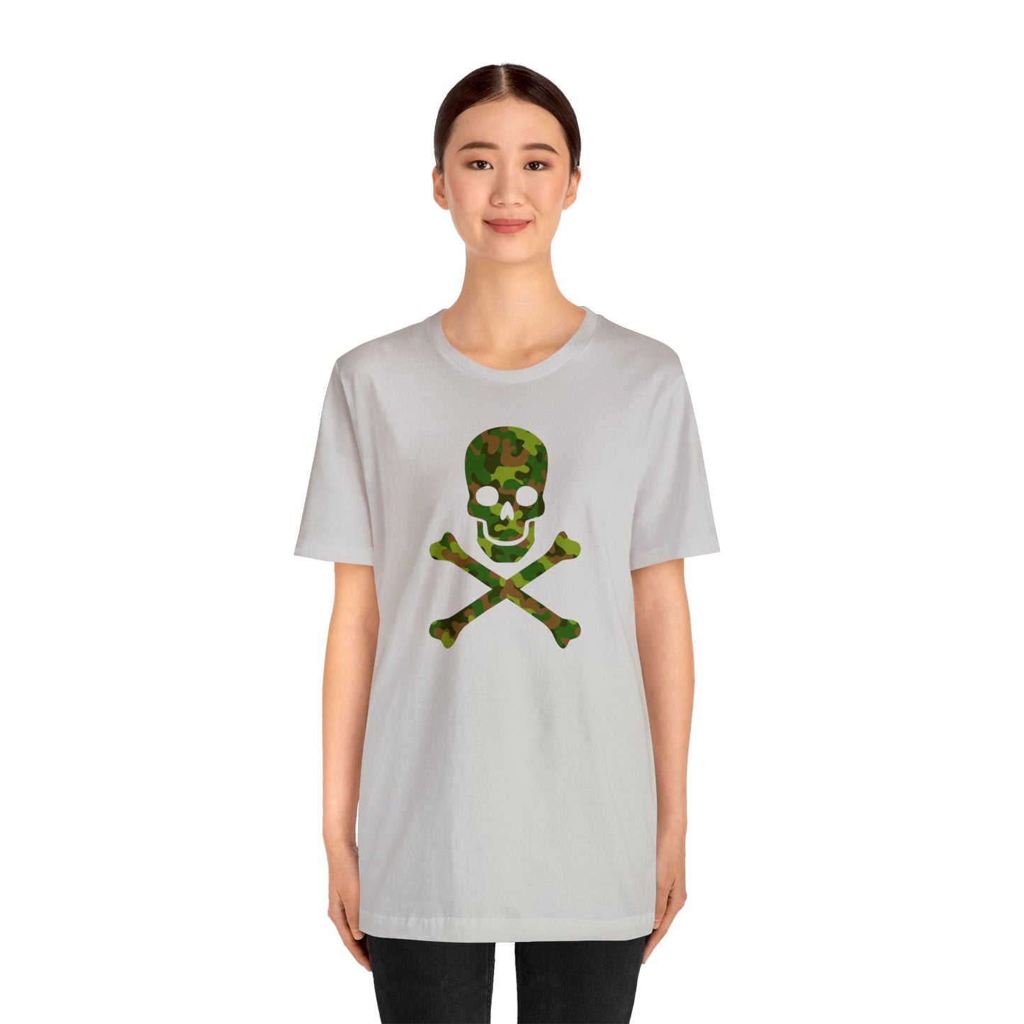 Camo Skull and Crossbones