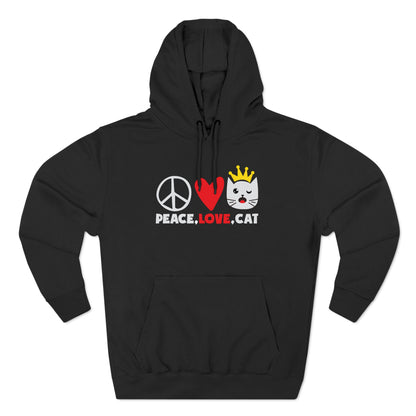 Peace, Love, Cat Hoodie